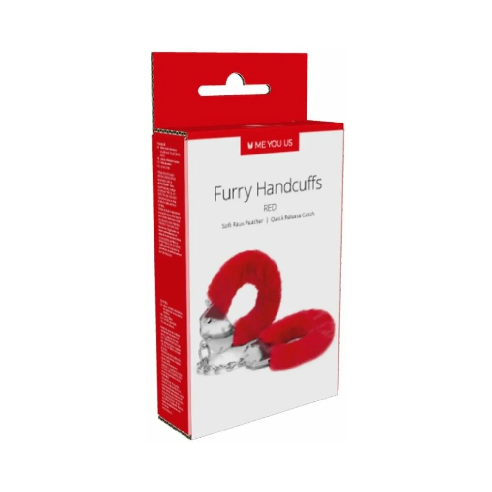 Furry Handcuffs Red