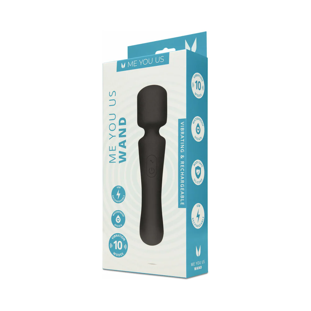 Me You Us Wand Vibrator 10-Function Black