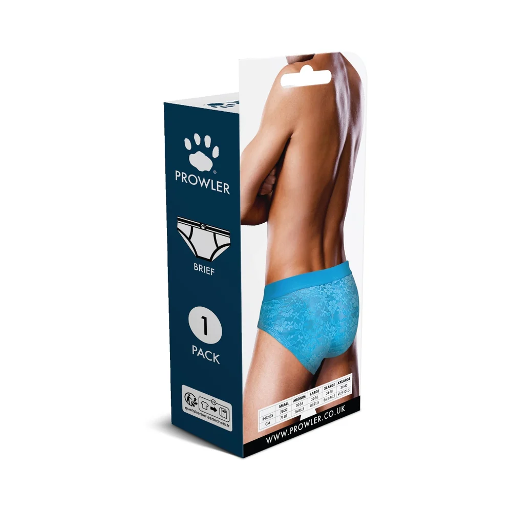 Prowler Lace Brief Neon Blue