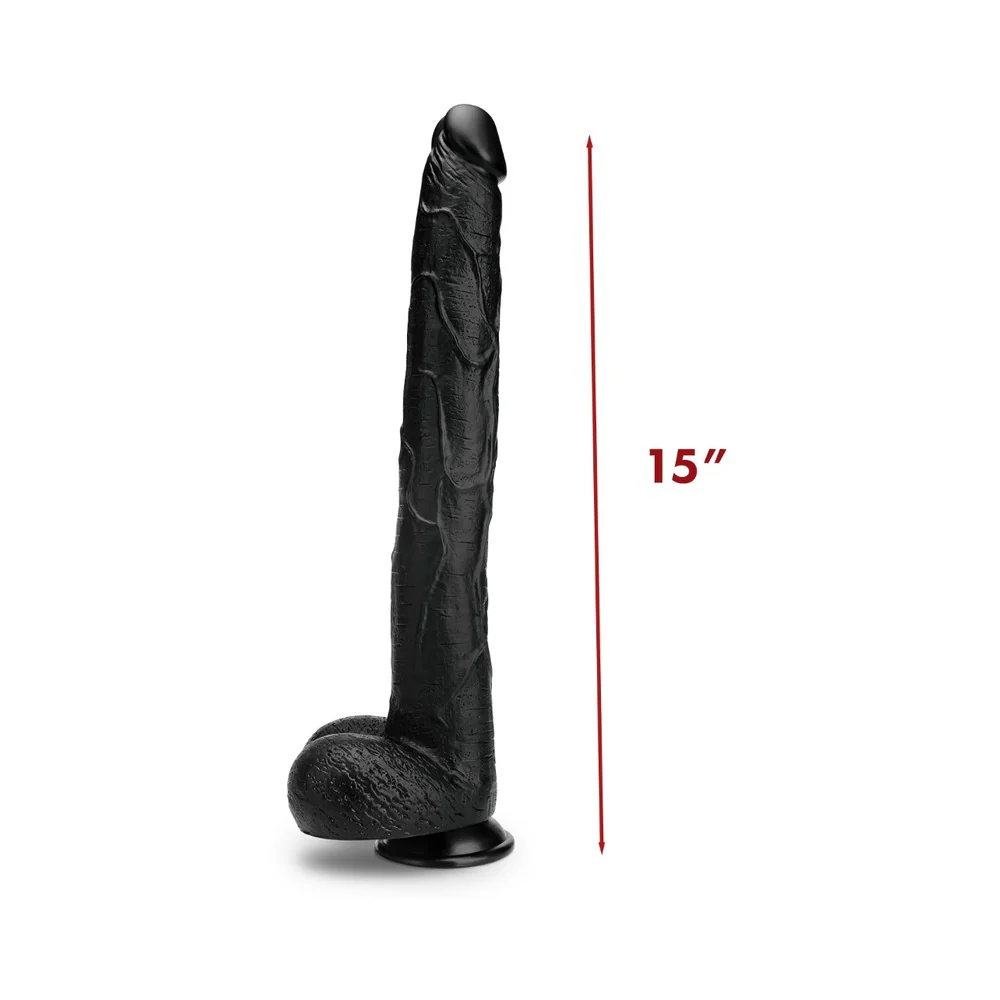 15 in prowler red the destroyer realistic dildo black suction cup
