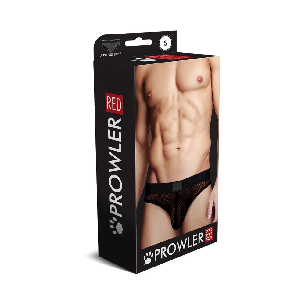 Prowler RED Fishnet Assless Brief Black