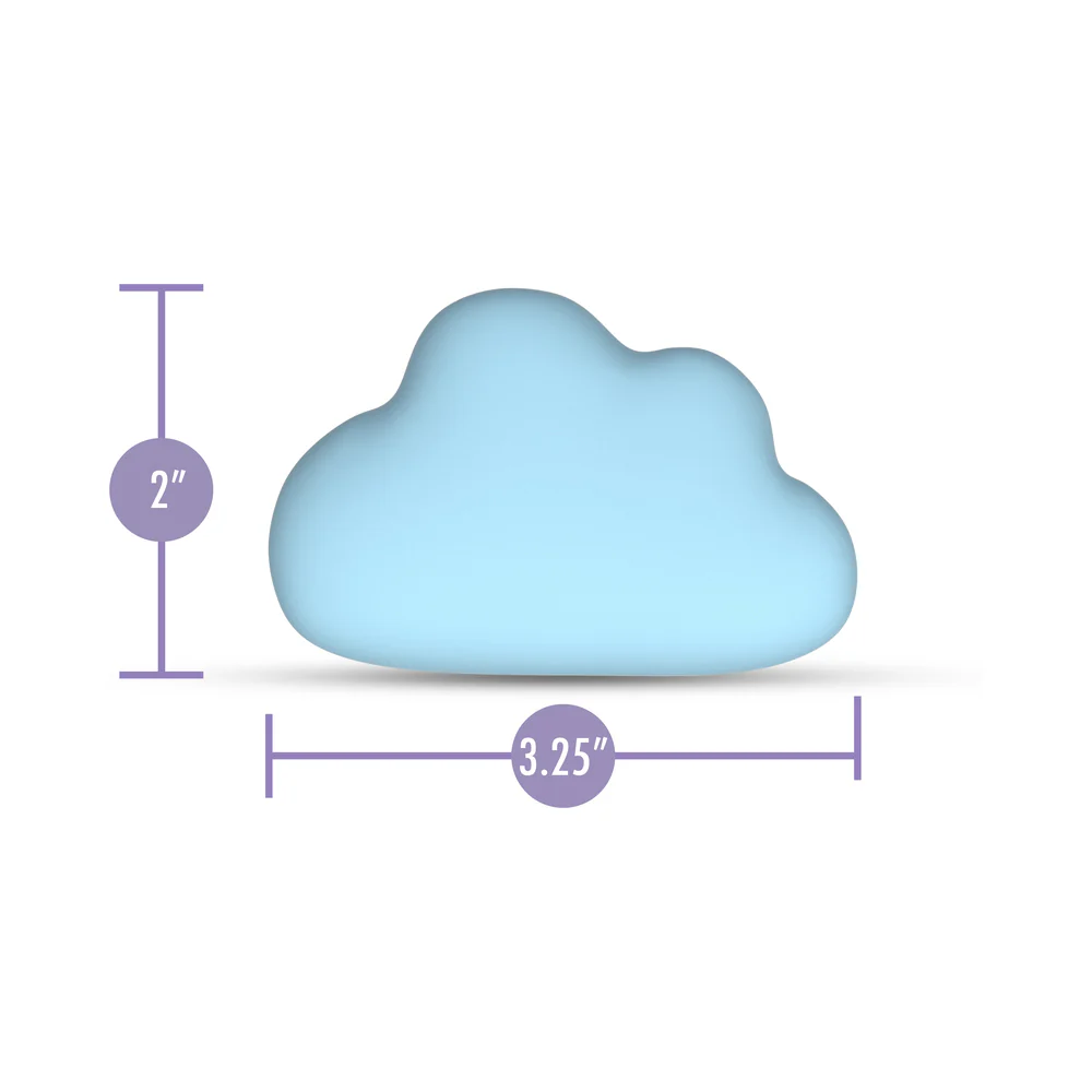 cuddle cloud silicone lay on vibrator blue clit massager