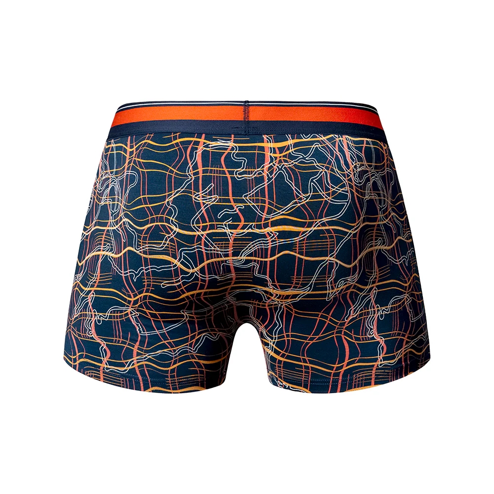 Male Power Soo Cumfy Boxer Brief Navy/Orange