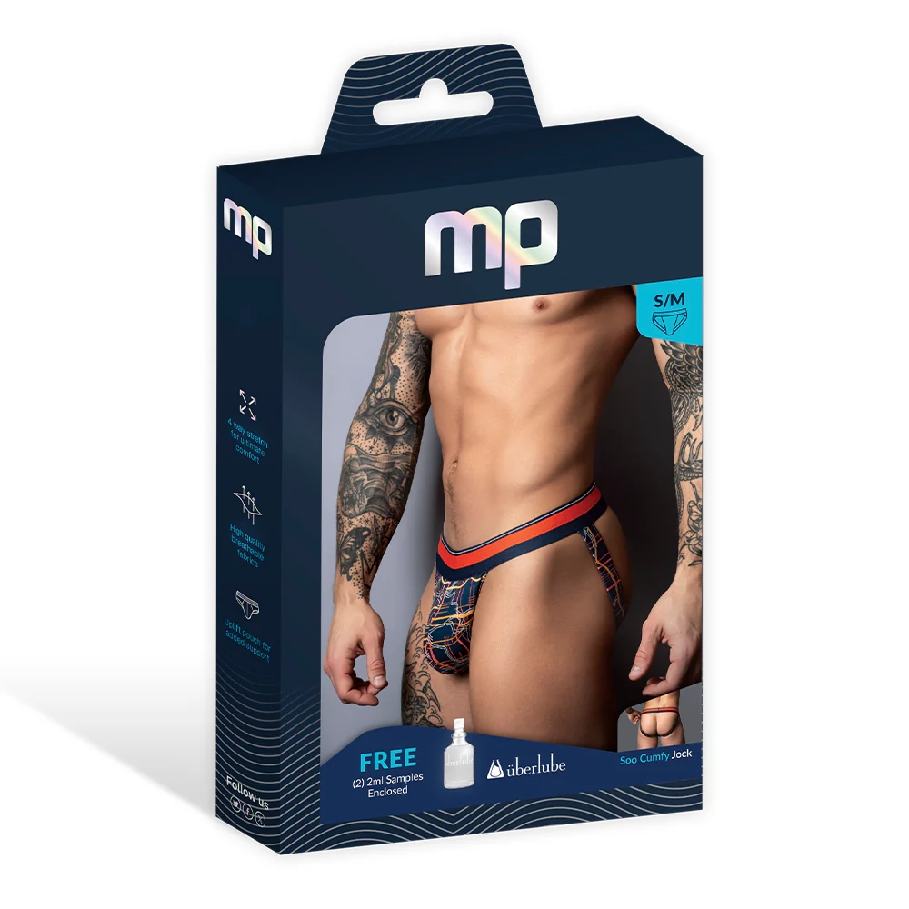 Male Power Soo Cumfy Jock Navy/Orange