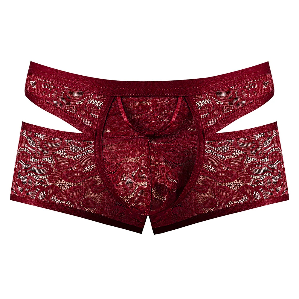 Male Power Lucifer Cutout Short Burgundy