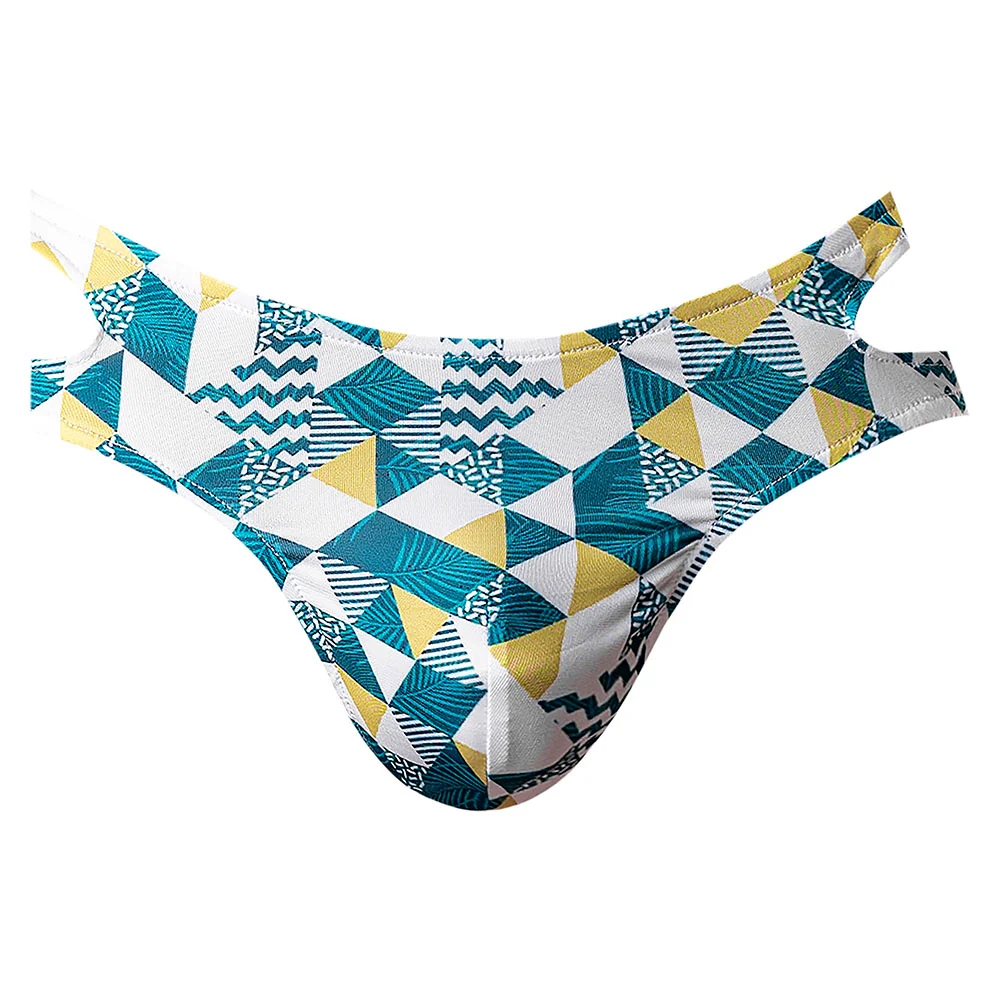 Male Power Cut It Out! Cutout Thong Blue/White