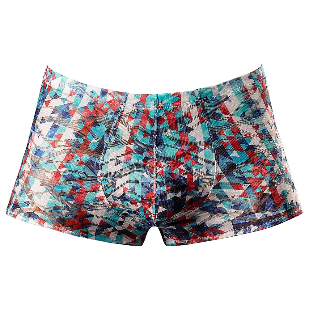 Male Power Your Lace Or Mine Pouch Short Geometric