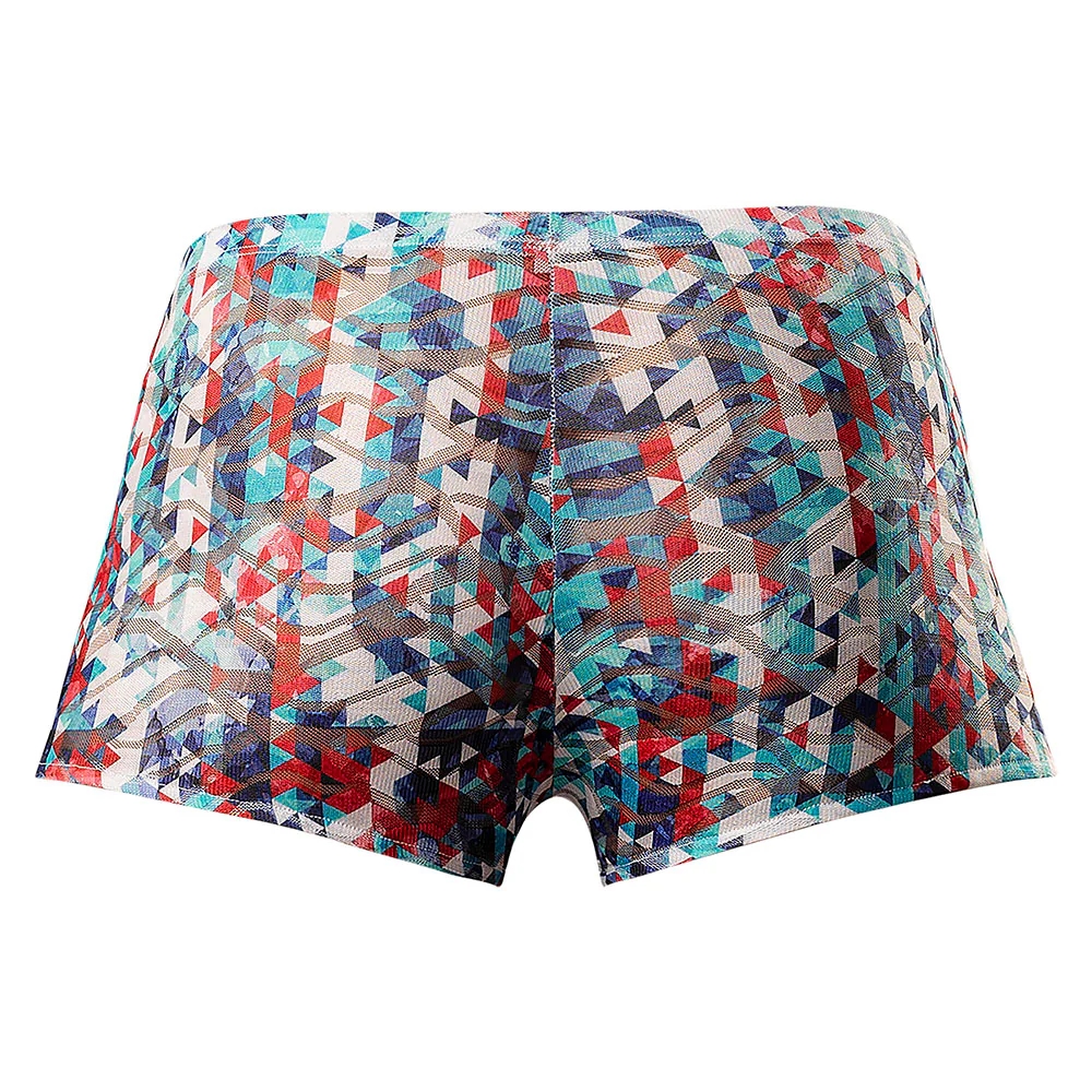 Male Power Your Lace Or Mine Pouch Short Geometric