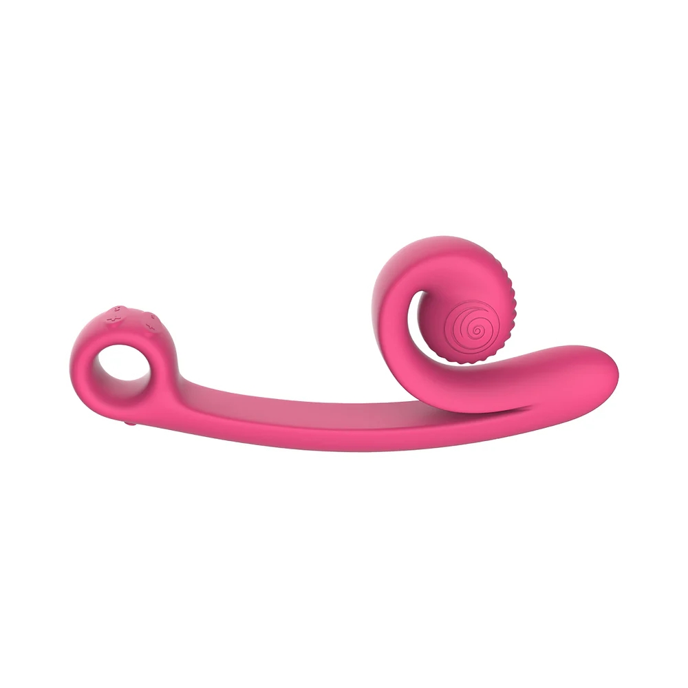 Snail Vibe Curve Dual Motor Vibrator Pink