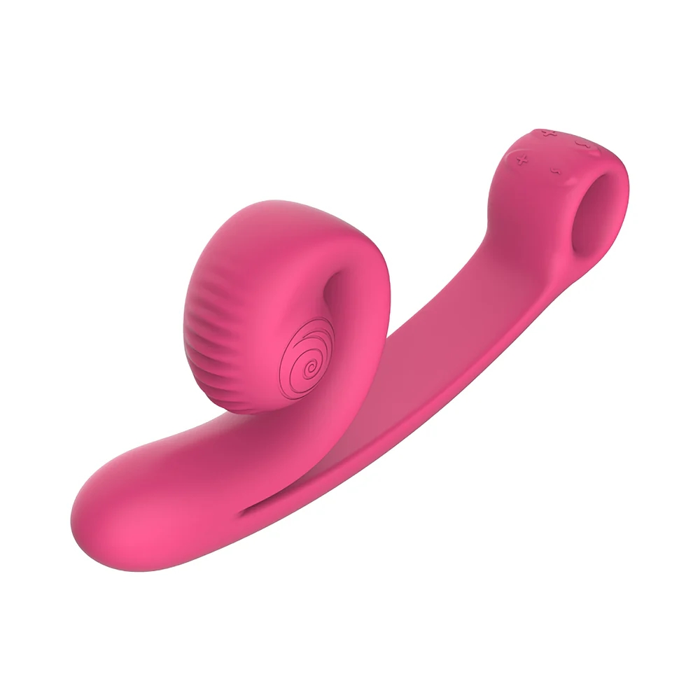 Snail Vibe Curve Dual Motor Vibrator Pink