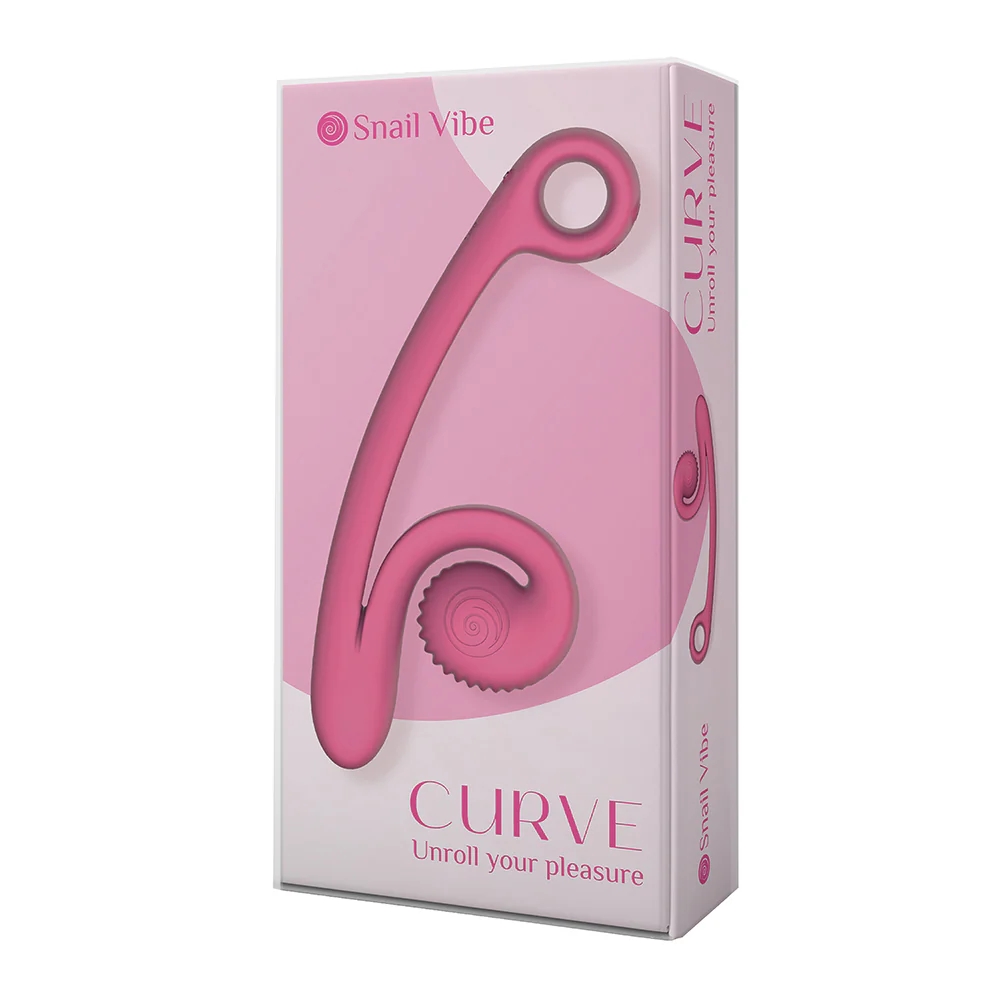 Snail Vibe Curve Dual Motor Vibrator Pink