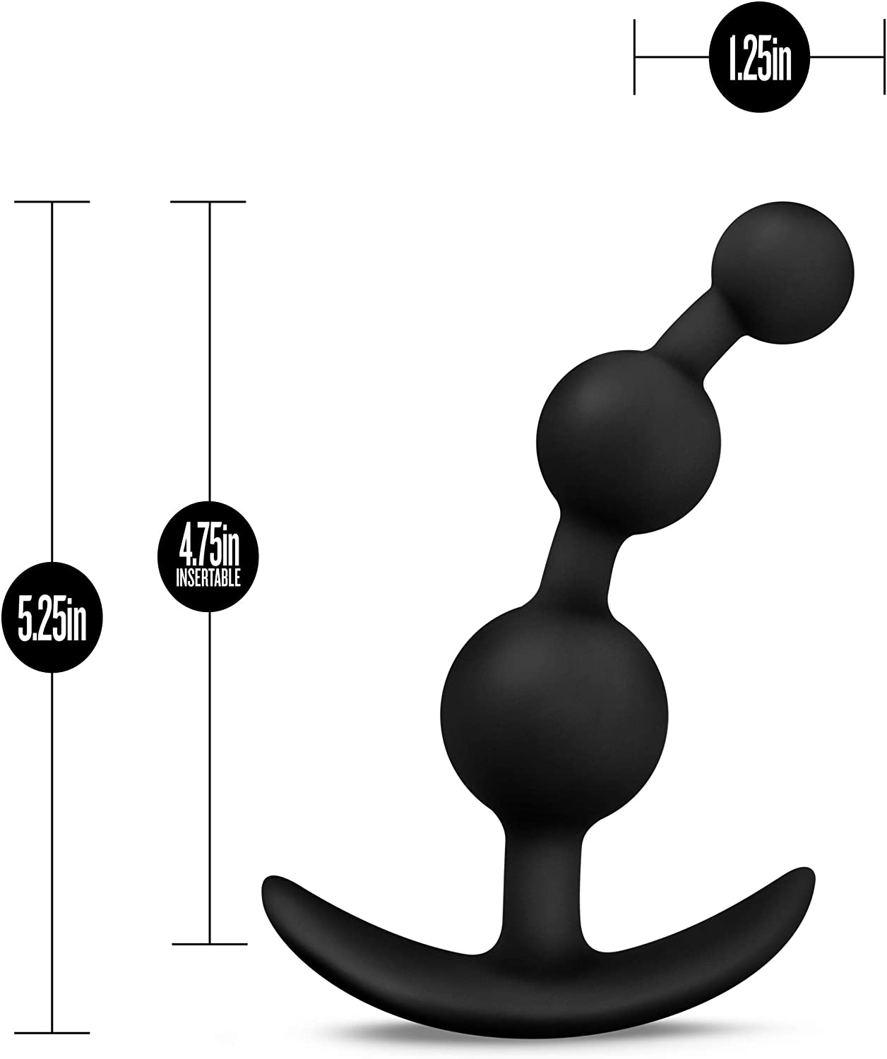 Anal Silicone Small Beaded Butt Plug