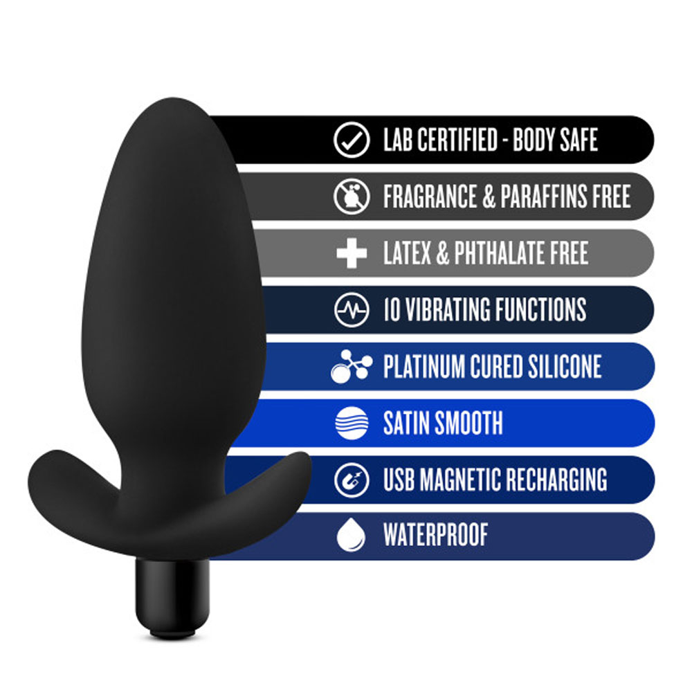Anal Silicone Vibrating Saddle Butt Plug