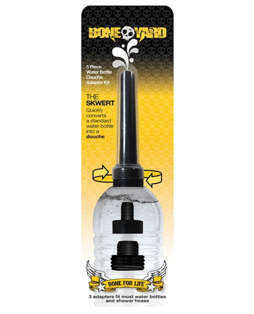 On-the-Go Silicone Douche Kit with Water Bottle Adapters