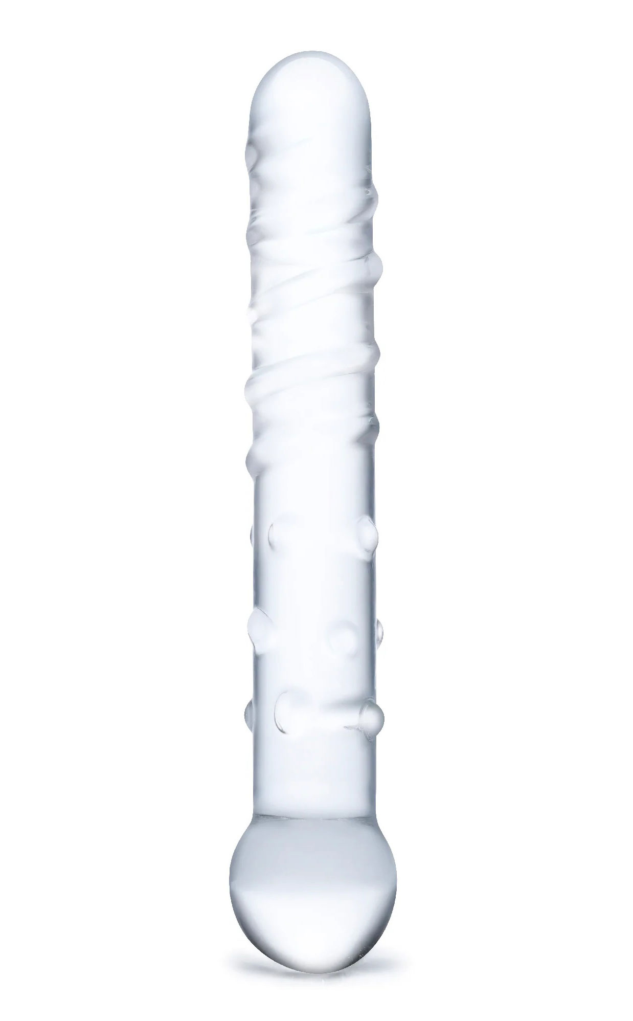 7 in. Glas Callisto Clear Glass Dildo