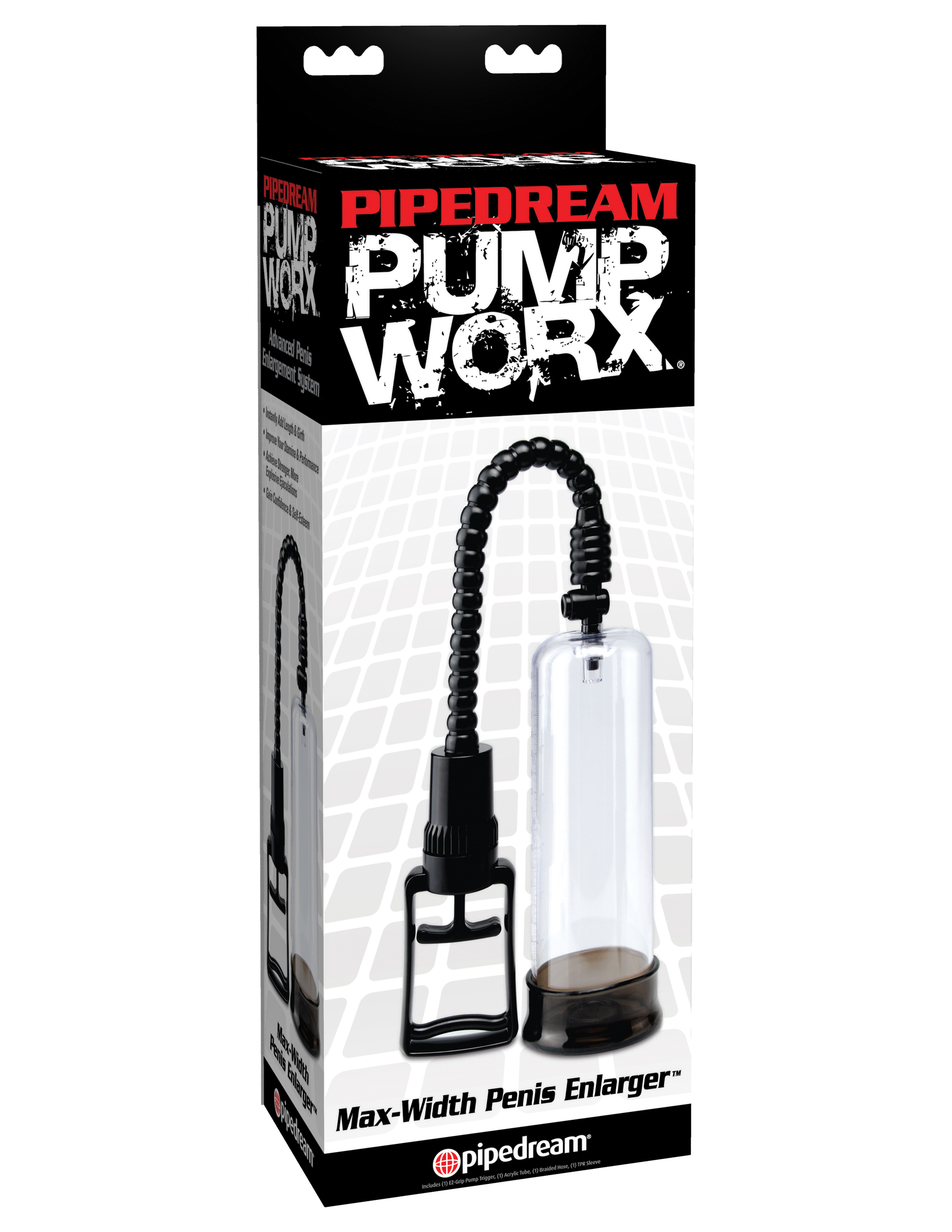 Pump Worx Max-Width Penis Enlarger Penis Pump Black (40238) | SlipDix.com
