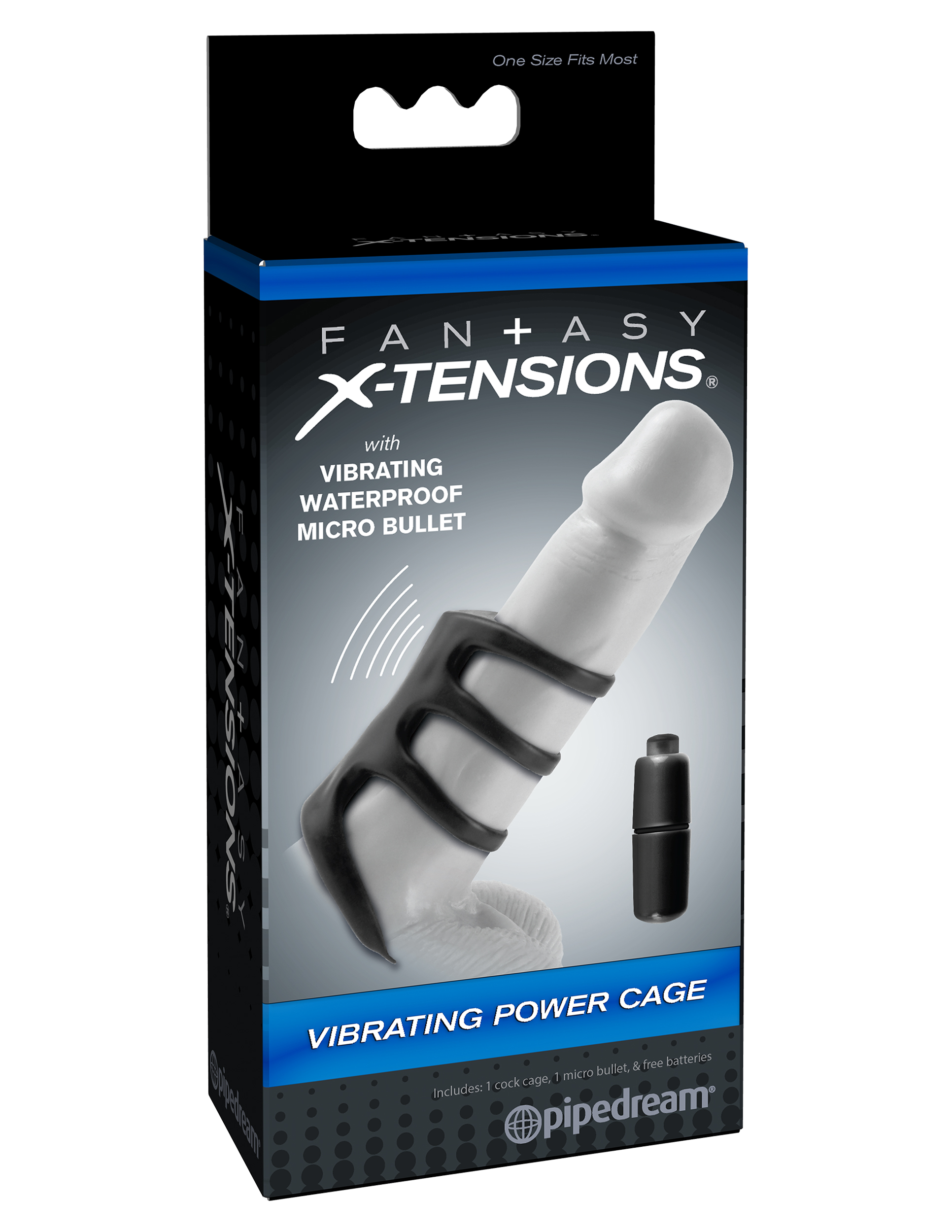 X-tensions Vibrating Power Cage Black