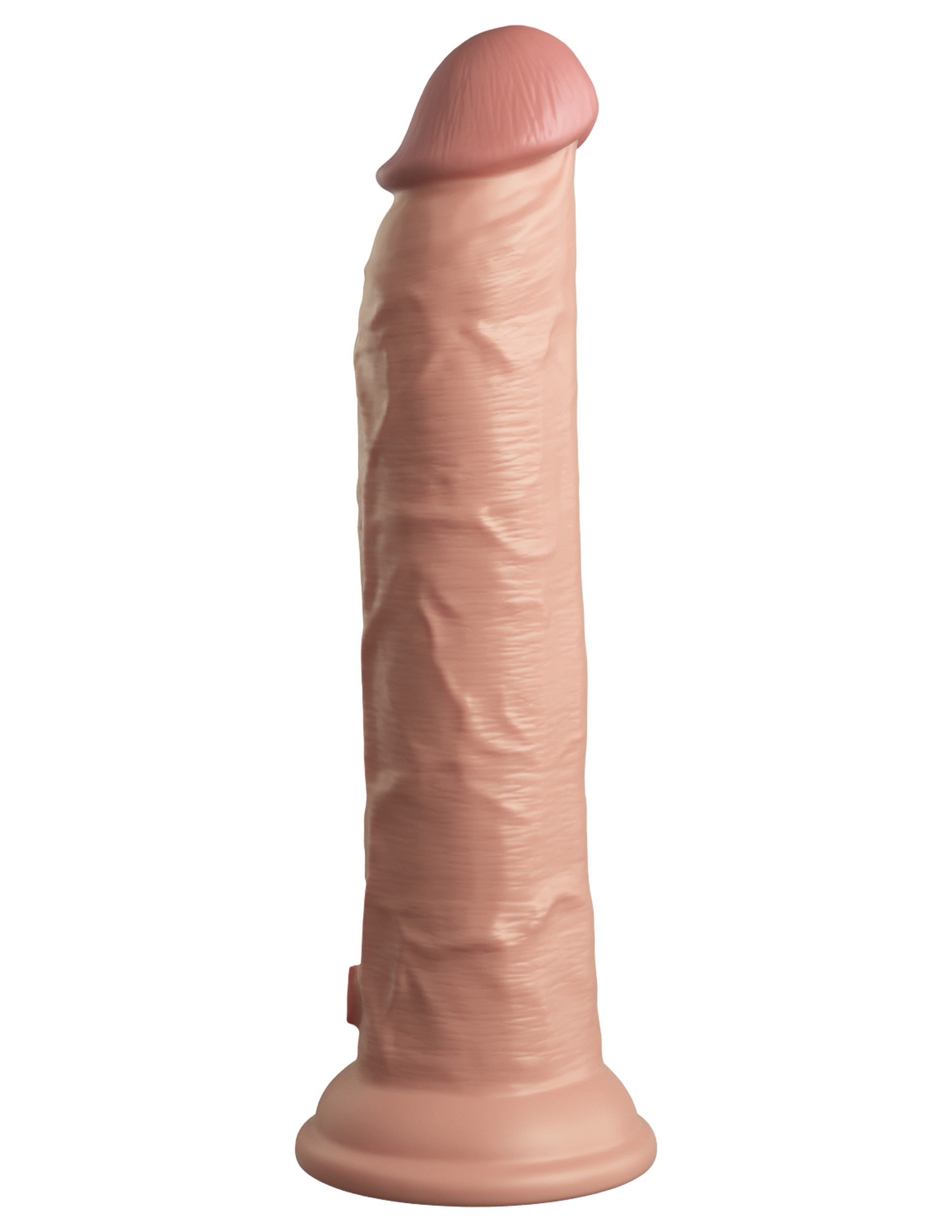 9 in. Realistic Dual Density Silicone Dildo Beige