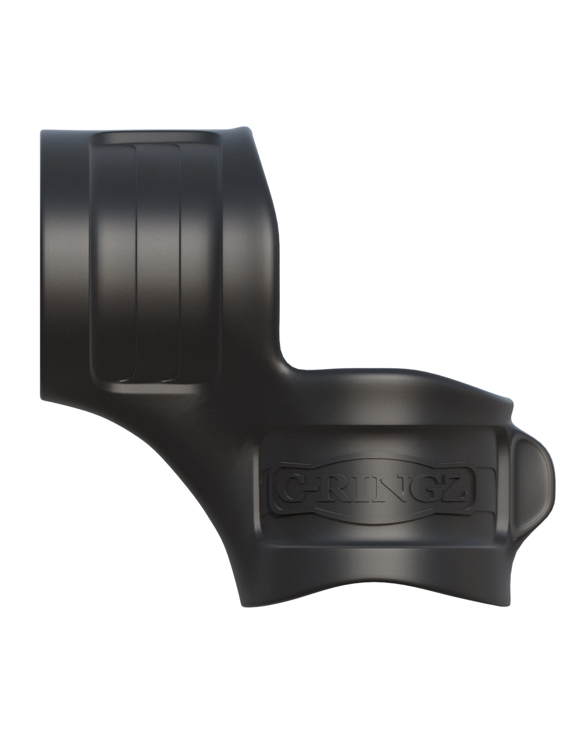 Mr. Big Cock Ring & Ball Stretcher Silicone Sling Black