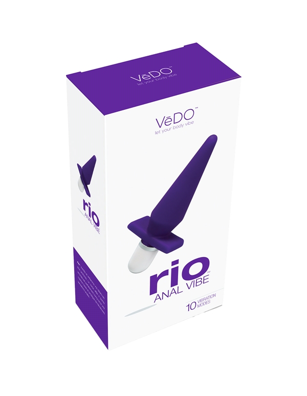 Anal VeDO Rio Butt Plug Vibe Indigo